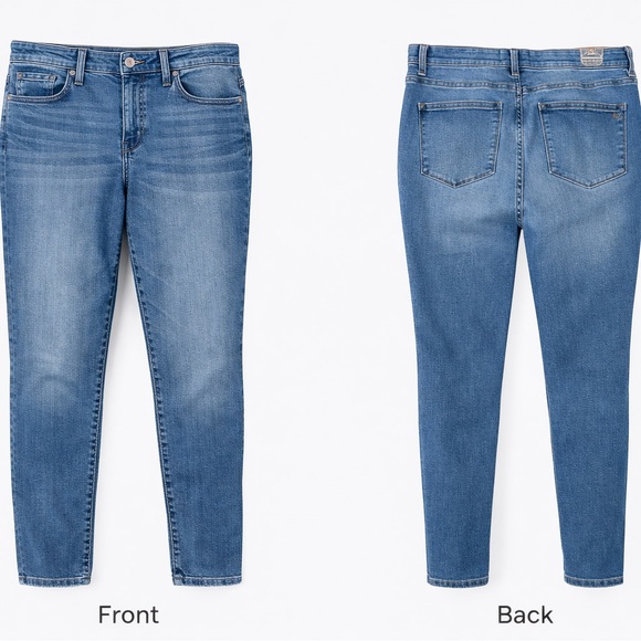 LuLaRoe Light Blue Straight Leg Jeans - Picture 6 of 8